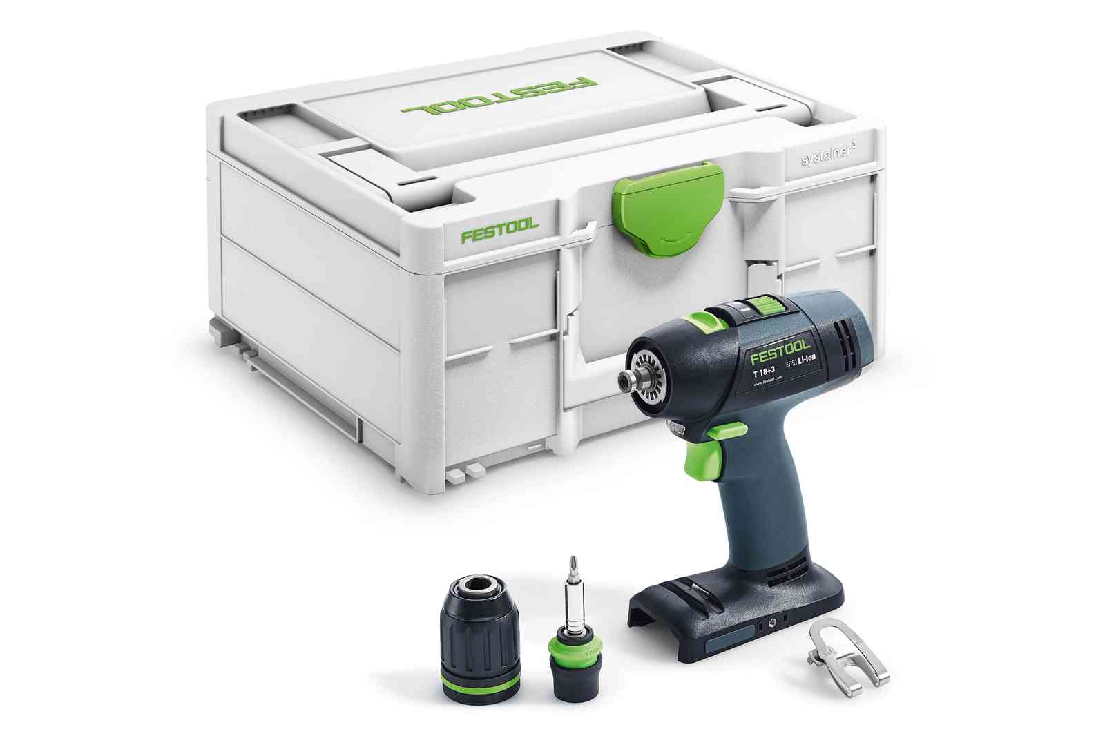 Festool Akumulátorové vŕtacie skrutkovače T 18+3-Basic
