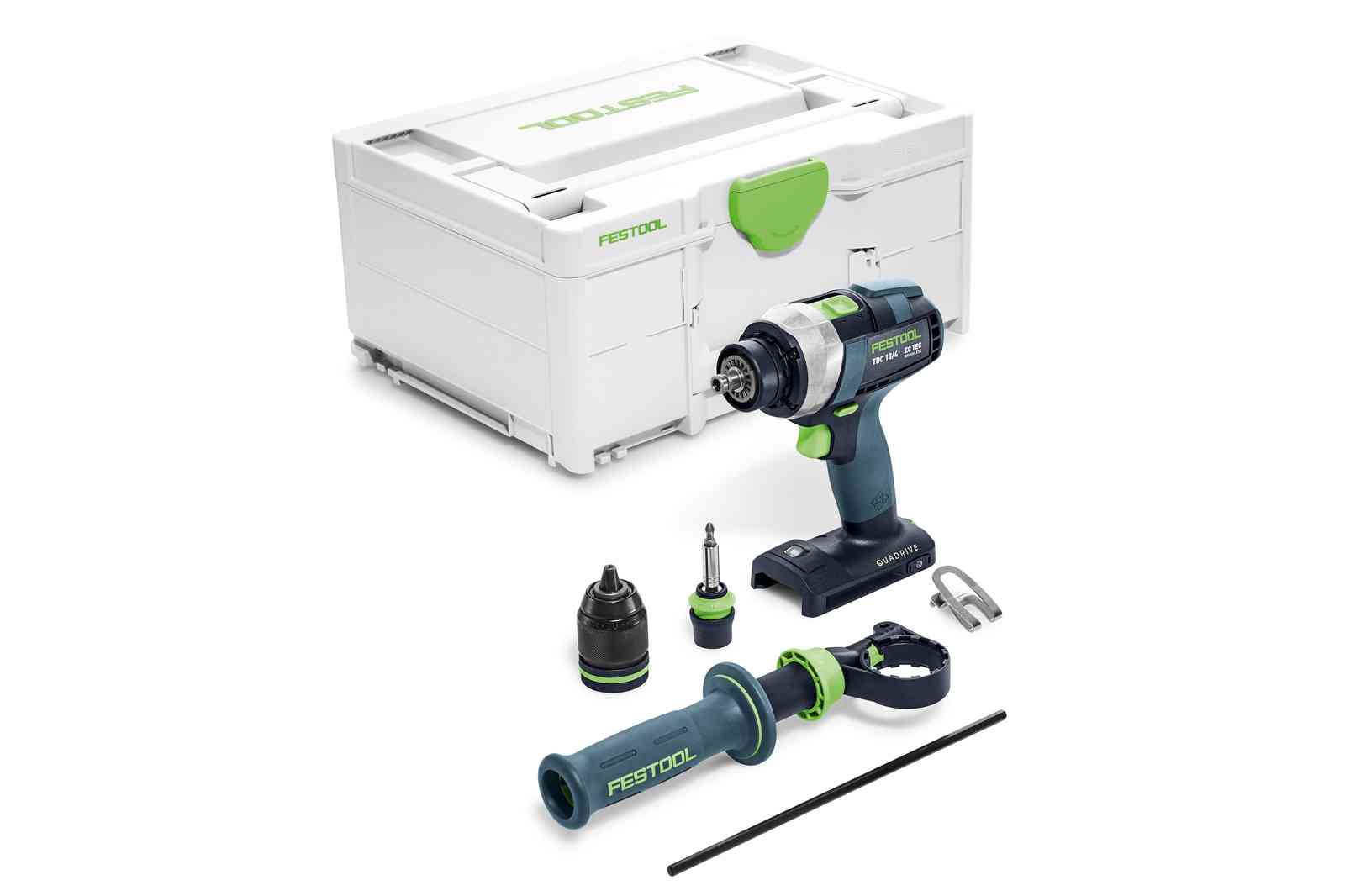 Festool Akumulátorové vŕtacie skrutkovače QUADRIVE TDC 18/4 I-Basic