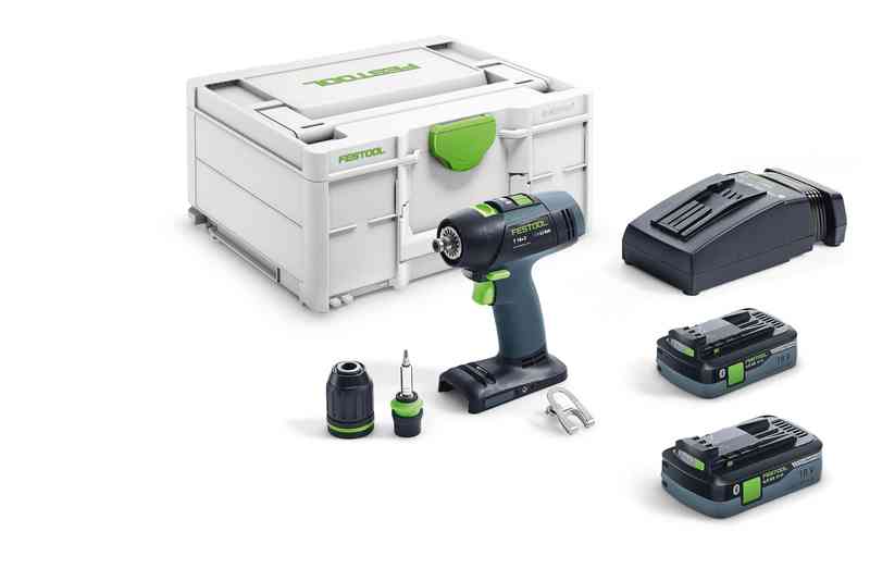 Festool Akumulátorové vŕtacie skrutkovače T 18+3 HPC 4,0 I-Plus