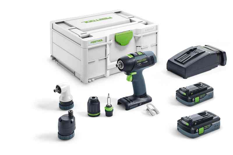 Festool Akumulátorové vŕtacie skrutkovače T 18+3 HPC 4,0 I-Set