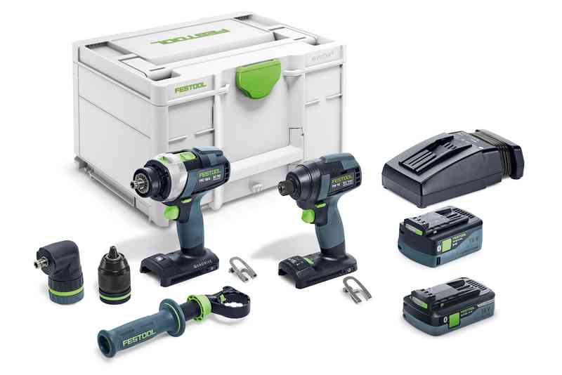 Festool Súprava skrutkovačov a vrtákov TID 18 5,2/4,0-Set TPC 18/4