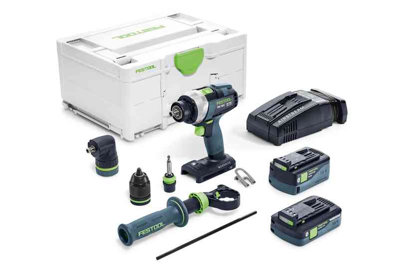 Festool Akumulátorové vŕtacie skrutkovače QUADRIVE TDC 18/4 5,2/4,0 I-Set-SCA